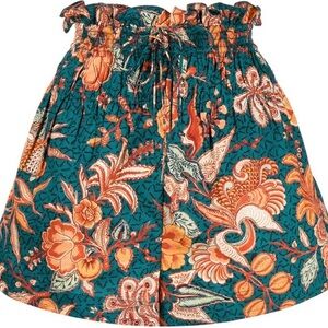 Ulla Johnson Rylan Ruffled Cotton-Poplin Shorts